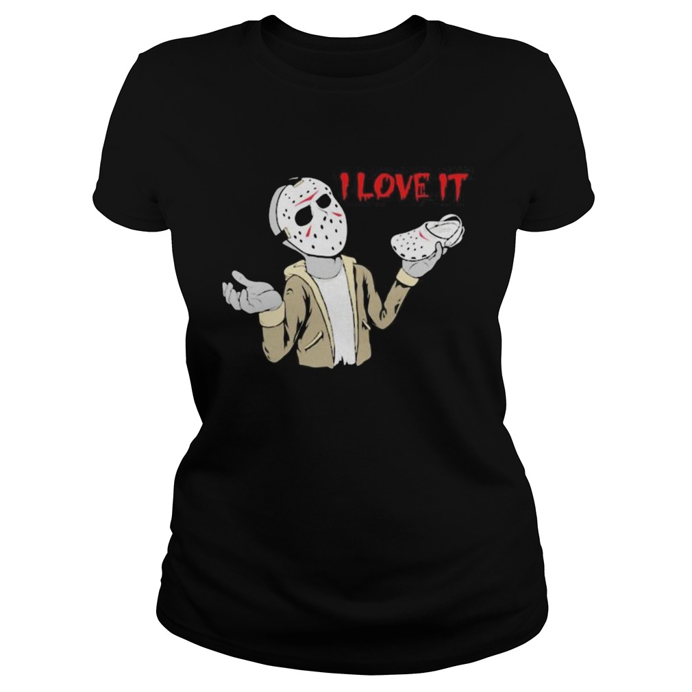 Halloween jason voorhees i love it cross Classic Ladies