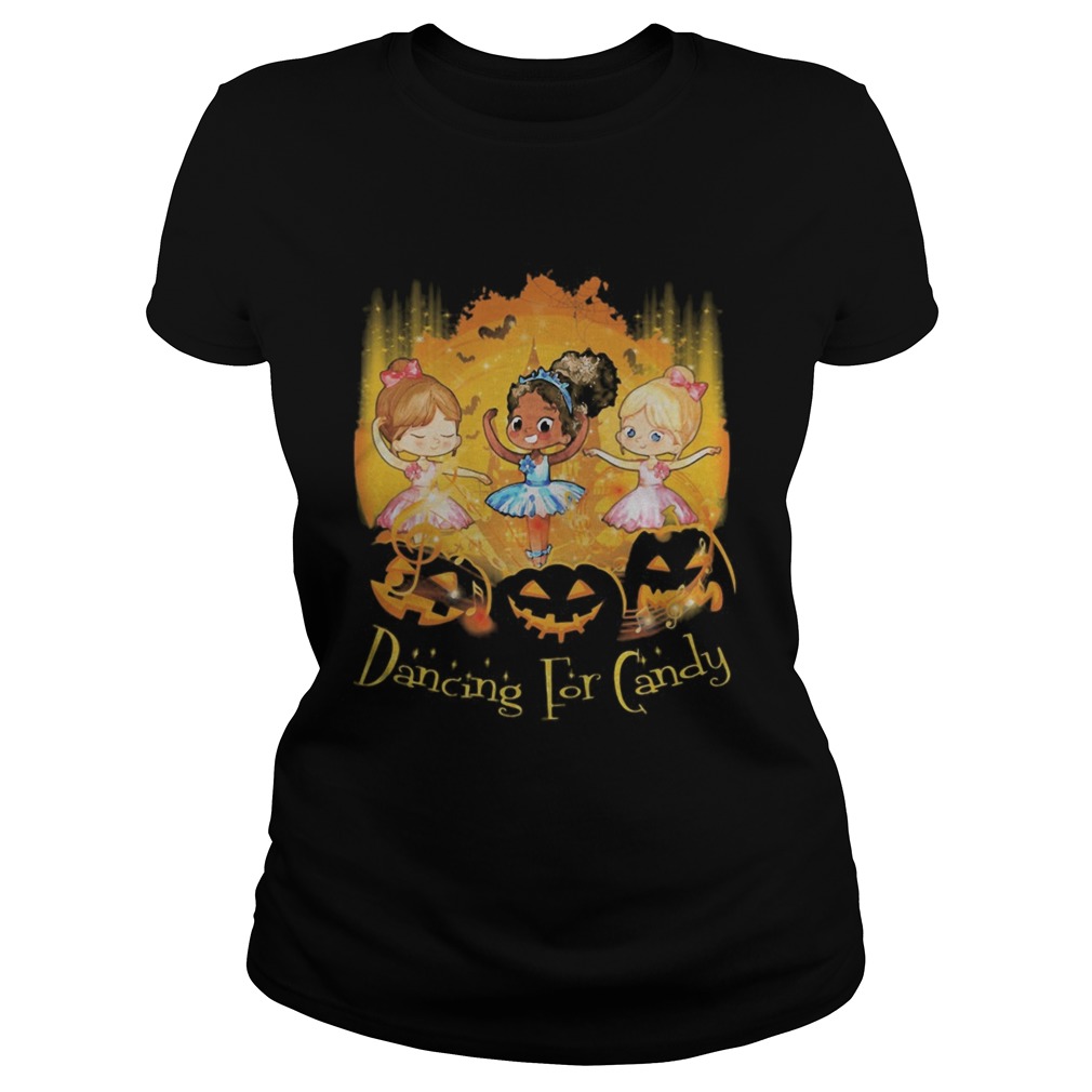 Halloween princess dancing for candy pumpkins Classic Ladies