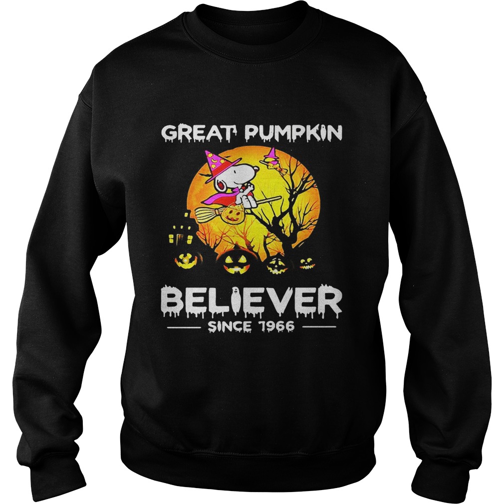 Halloween snoopy great pimpkin believer since 1966 Sweatshirt