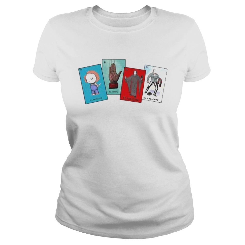 Halloween the characters horror card Classic Ladies