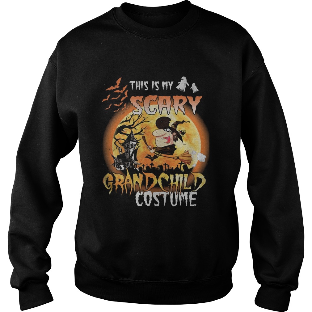 Halloween this is my scary grandchild costume moon Sweatshirt