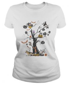 Halloween tree dogs pumpkins ghost bats  Classic Ladies
