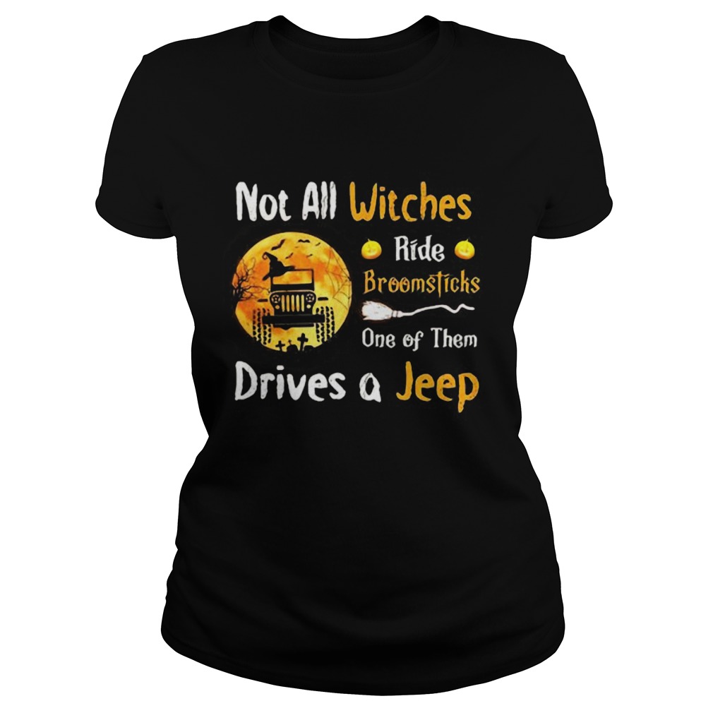 Halloween truck not all witches ride broomsticks one of them drives Classic Ladies