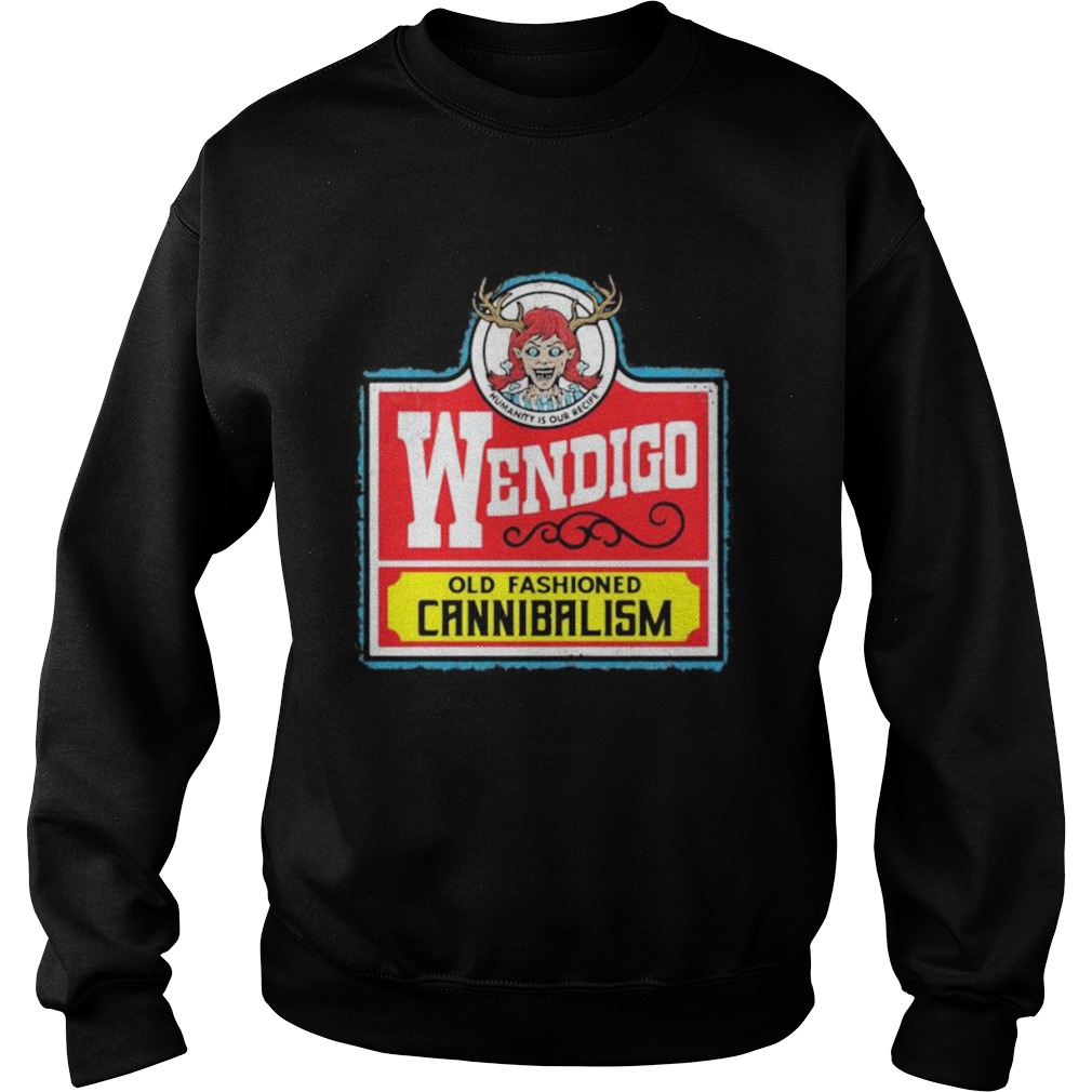 Halloween wendigo old fashioned cannibalism Sweatshirt