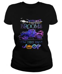 Halloween witches used to ride brooms now they drive pumpkin  Classic Ladies