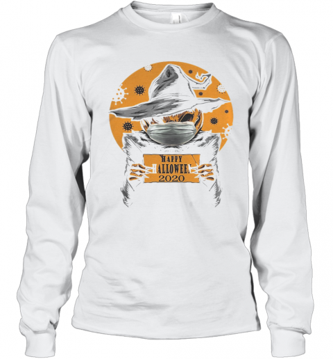 Happy Halloween Jack Skellington Witch 2020 Covid 19 T-Shirt Long Sleeved T-shirt 