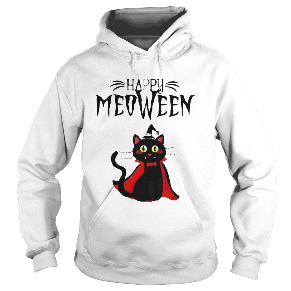 Happy Meoween Black Cat Halloween Hoodie