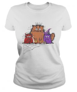 Happy halloween color cats pumpkin  Classic Ladies