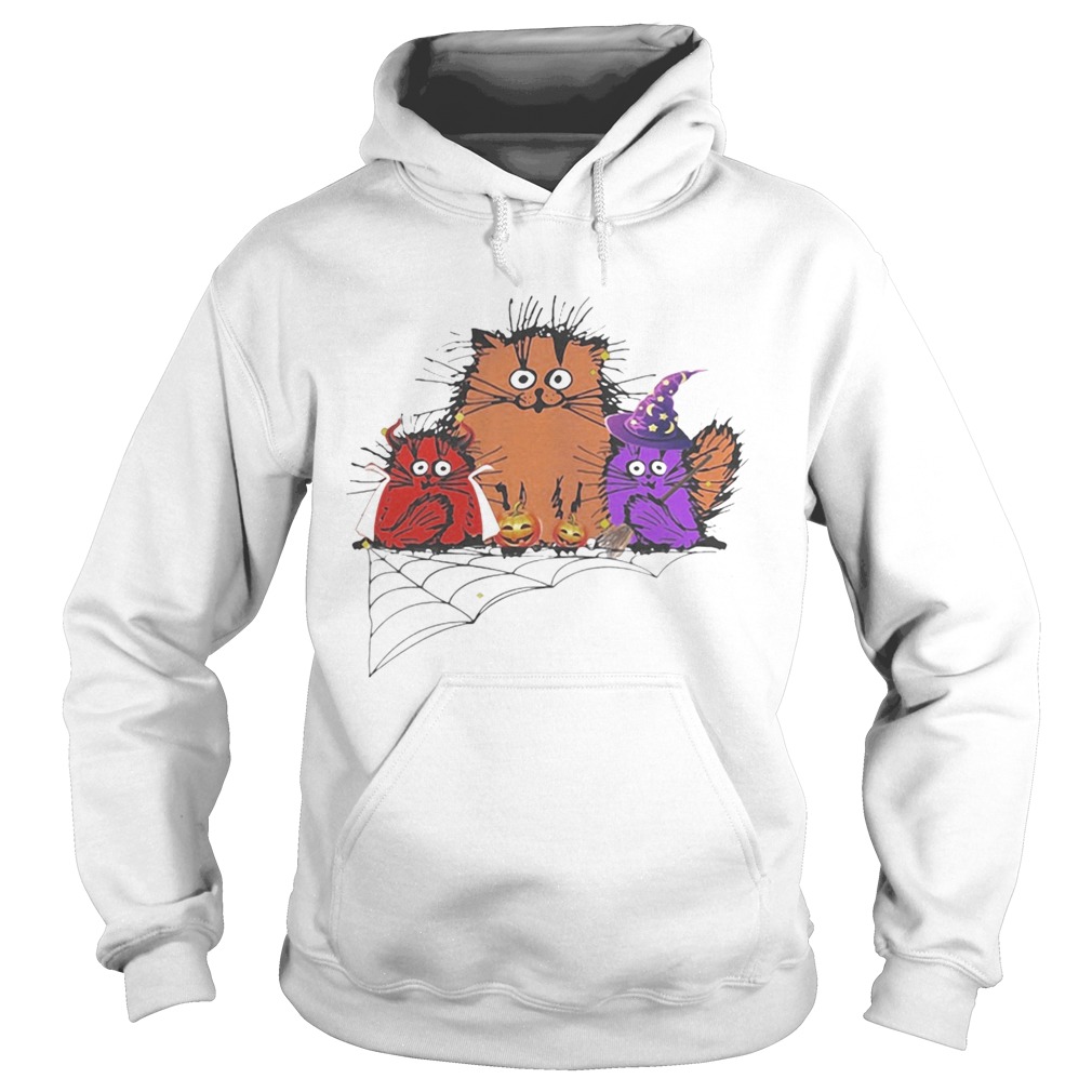 Happy halloween color cats pumpkin Hoodie