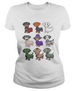 Happy halloween dachshund dog  Classic Ladies