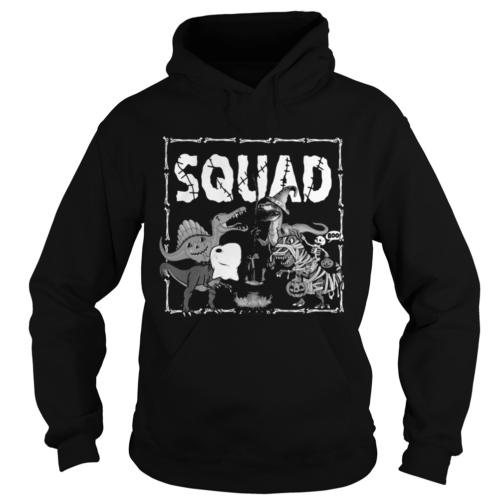 Happy halloween dinosaur witch squad Hoodie