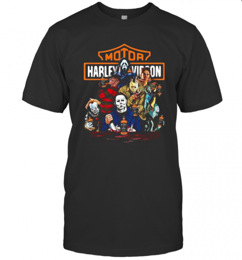 Harley Davidson Horror Film Characters Jack Daniel'S T-Shirt