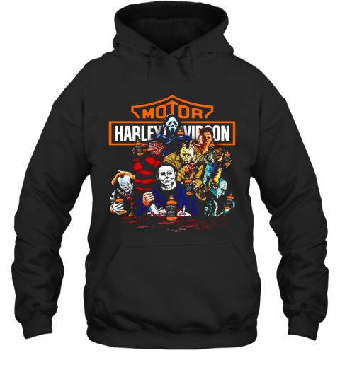 Harley Davidson Horror Film Characters Jack Daniels T-Shirt Unisex Hoodie