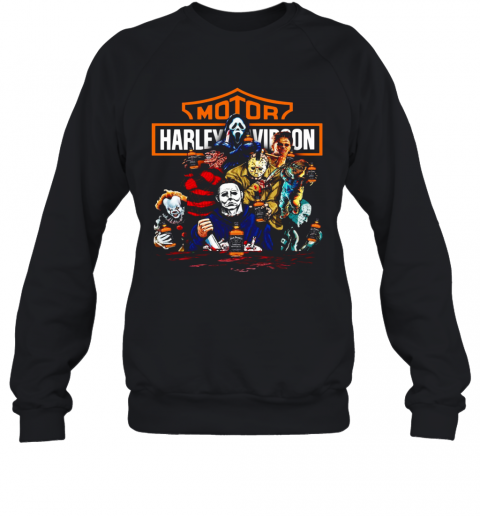 Harley Davidson Horror Film Characters Jack Daniels T-Shirt Unisex Sweatshirt