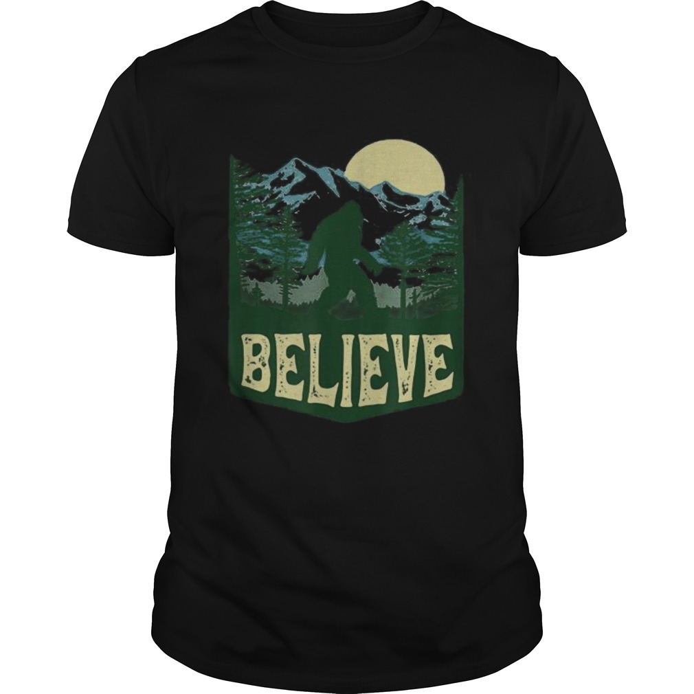 Hiking Bigfoot Forest Believe Unisex