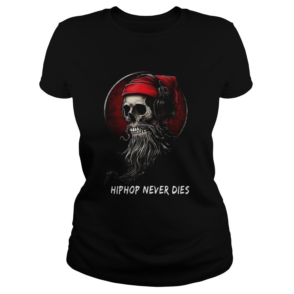 Hiphop Never Dies Skull Sunset Classic Ladies