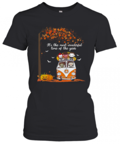 Hippie Car Horror Characters Chibi It'S The Most Wonderful Time Of The Year Halloween T-Shirt Classic Women's T-shirt