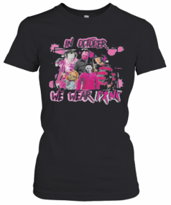 Horror Breast Cancer In October We Wear Pink Halloween T-Shirt Classic Women's T-shirt