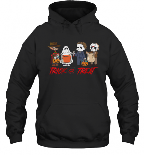 Horror Character Trick Or Treat Halloween T-Shirt Unisex Hoodie