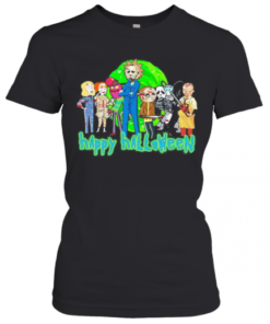Horror Characters Rick And Morty Happy Halloween T-Shirt Classic Women's T-shirt