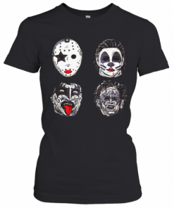 Horror Movie Character Faces Halloween T-Shirt Classic Women's T-shirt