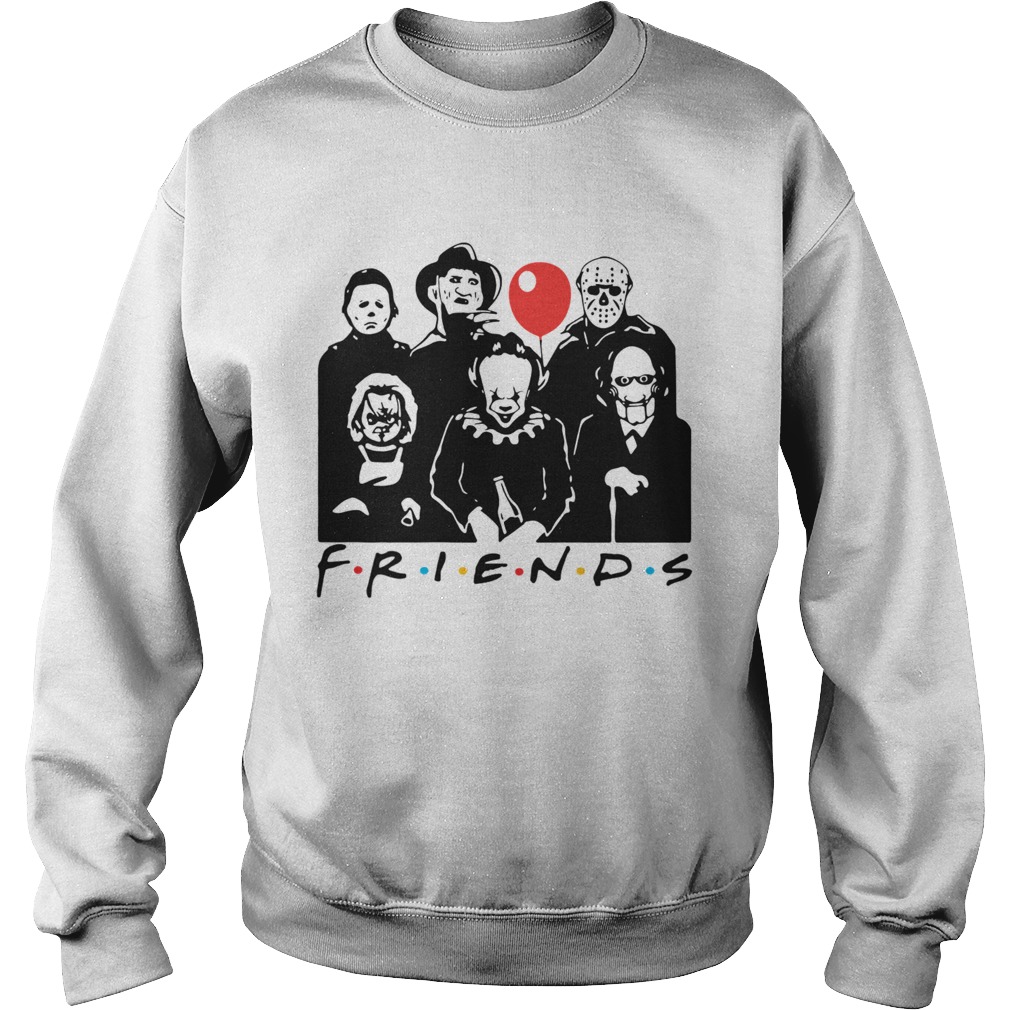 Horror character friends Halloween Sweatshirt