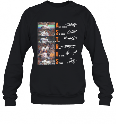 Houston Astros Baseball Players Signatures T-Shirt Unisex Sweatshirt