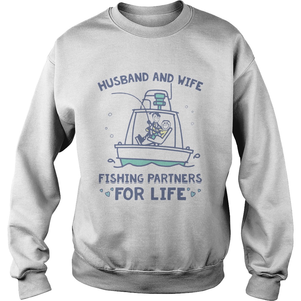 Husband And Wife Fishing Partners For Life Sweatshirt