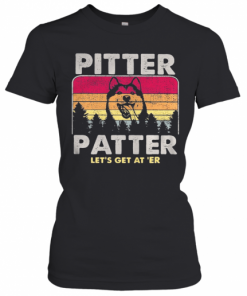 Husky Pitter Patter Let'S Get At ‘Er Vintage Retro T-Shirt Classic Women's T-shirt