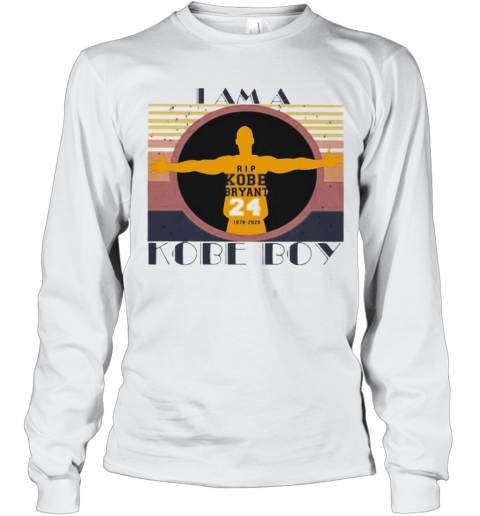 I Am A Kobe Boy Vintage Retro T-Shirt Long Sleeved T-shirt 