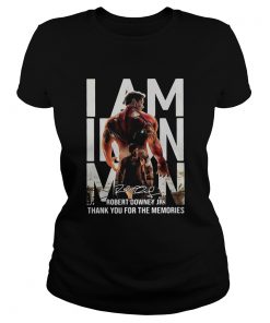 I Am Iron Man Robert Downey Jr Thank You For The Memories Signature  Classic Ladies