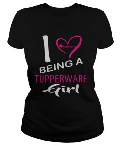 I Being A Tupperware Girl Heart  Classic Ladies