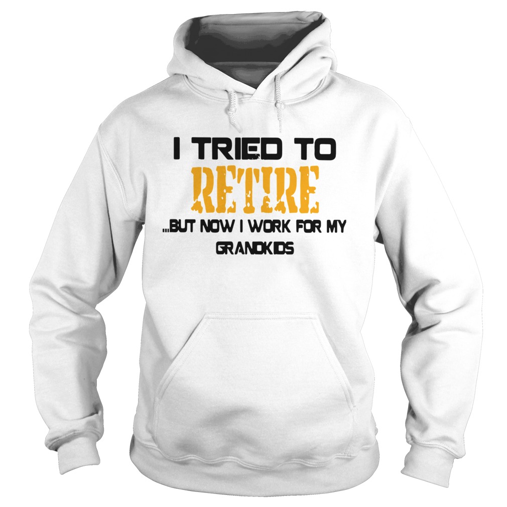 I Tried To Retire But Now I Work For My Grandkids Hoodie