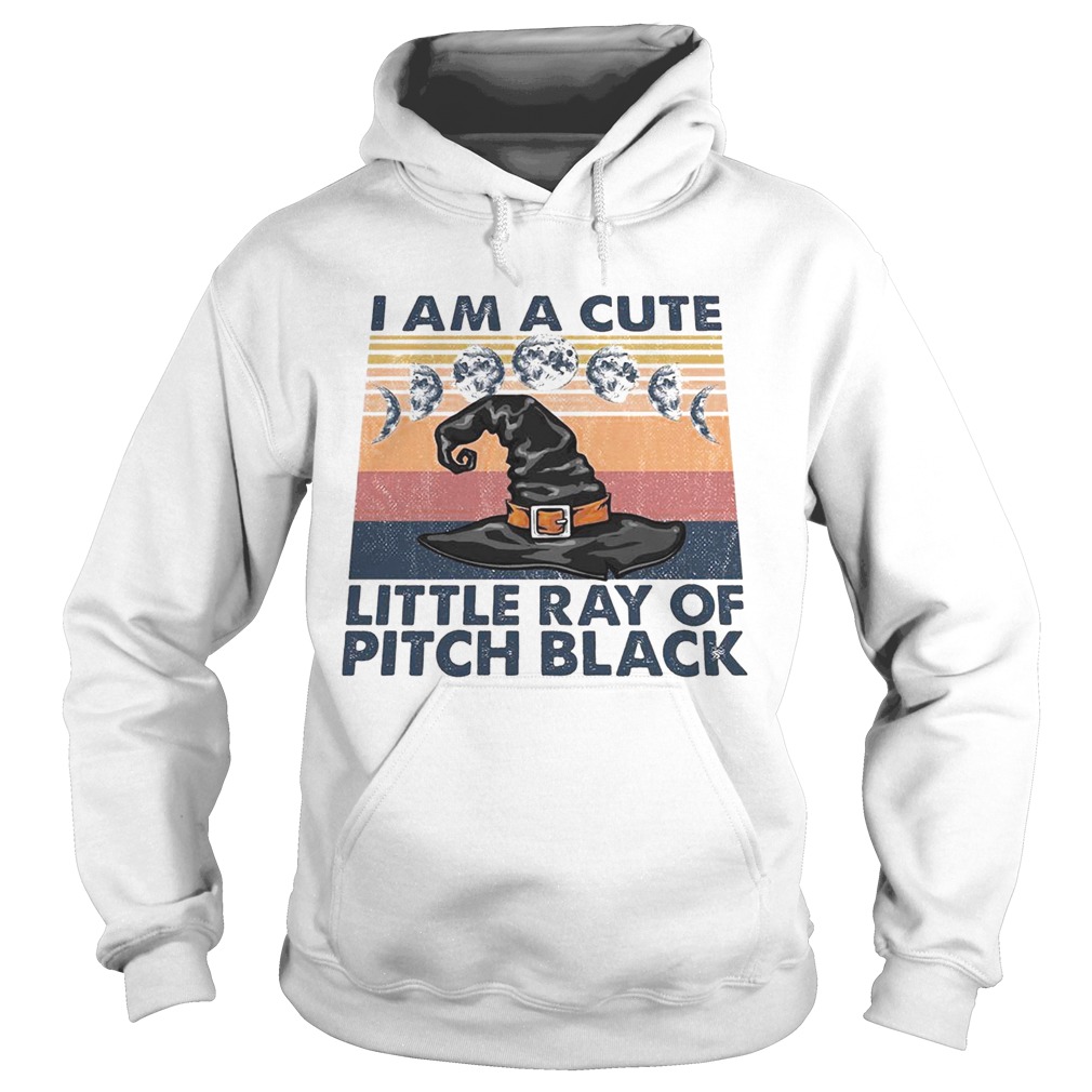 I am a cute little ray of pitch black vintage retro Hoodie