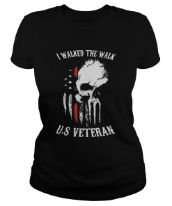 I walked the walk US veteran American Flag  Classic Ladies