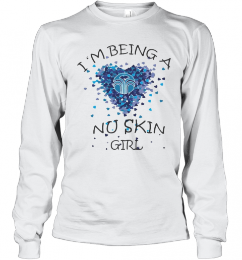 I'M Being A Nu Skin Girl Hearts T-Shirt Long Sleeved T-shirt 