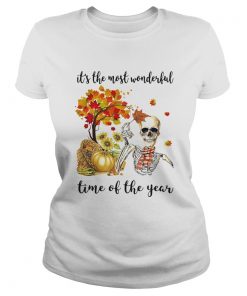ITS THE MOST WONDERFUL PUMPKIN TIME OF THE YEAR AUTUMN SKULL  Classic Ladies