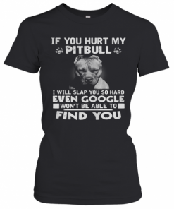 If You Hurt My Pitbull I Will Slap You So Hard Even Google Won'T Be Able To Find You T-Shirt Classic Women's T-shirt