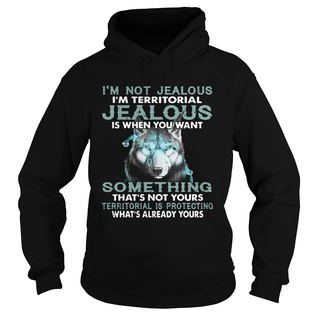 Im Not Jealous Im Territorial Jealous Is When You Want Hoodie