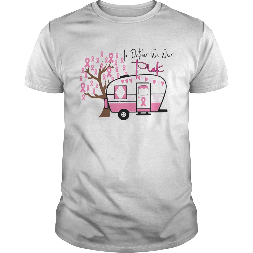 In October We Wear Pink Vans Tree shirt