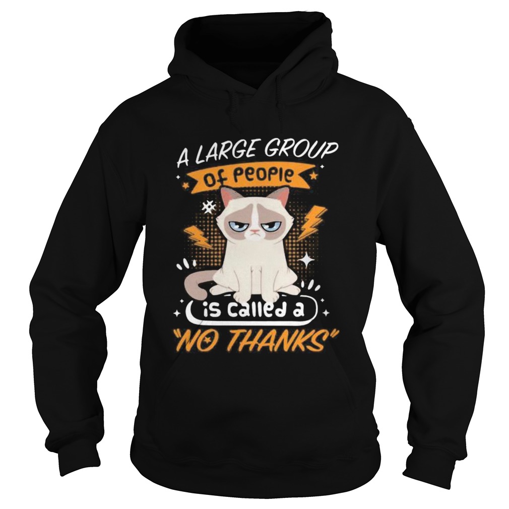 Introvert cat A large group of people is called a no thanks Hoodie