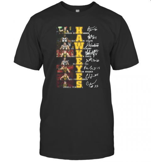 Iowa Hawkeyes Men'S Basketball Players Signatures T-Shirt