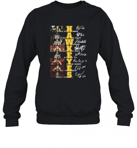 Iowa Hawkeyes Men'S Basketball Players Signatures T-Shirt Unisex Sweatshirt