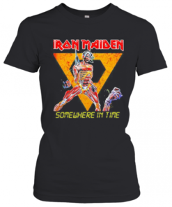 Iron Maiden Band Skeleton Somewhere In Time T-Shirt Classic Women's T-shirt