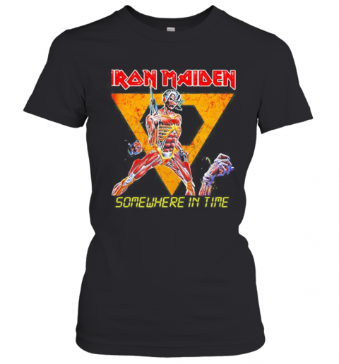 Iron Maiden Band Skeleton Somewhere In Time T-Shirt Classic Women's T-shirt