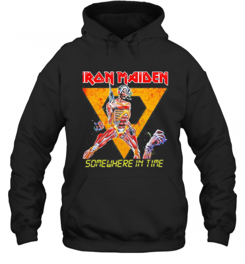 Iron Maiden Band Skeleton Somewhere In Time T-Shirt Unisex Hoodie