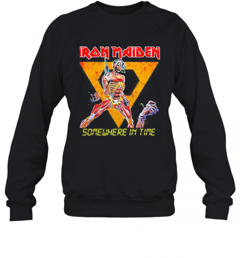 Iron Maiden Band Skeleton Somewhere In Time T-Shirt Unisex Sweatshirt