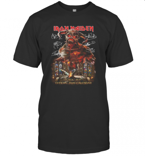 Iron Maiden Legacy Beast Official 2020 Calendar Signature T-Shirt