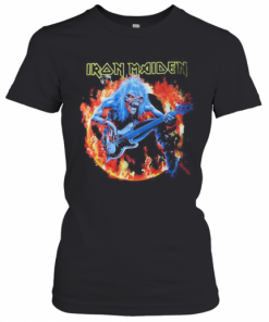 Iron Maiden Satan Playing Guitar Fire T-Shirt Classic Women's T-shirt