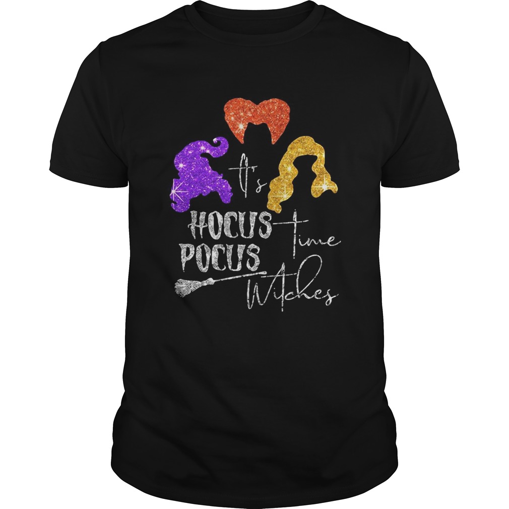 Its Hocus Pocus Time Witches Halloween shirt